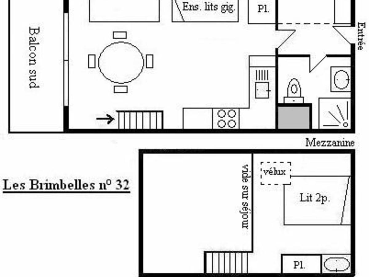 Studio Mezzanine 5 Pers Avec Balcon Sud, Coeur Meribel, Proche Pistes Et Commerces - Fr-1-180-304 Ngoại thất bức ảnh